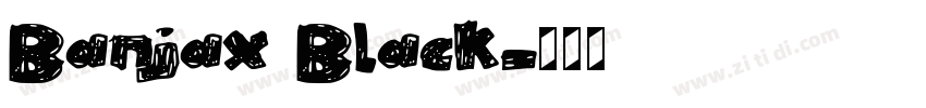Banjax Black字体转换 Banjax Black字体转换